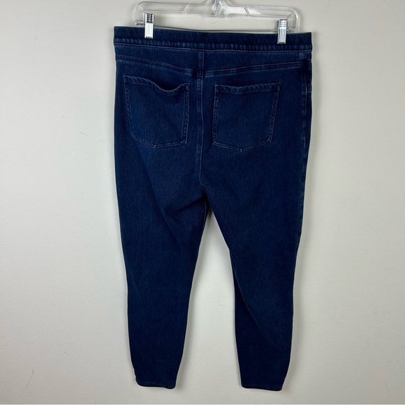 Spanx pull-on dark wash jean jogging pants "Jean-ish ankle leggings" size: 1X - Picture 6 of 9